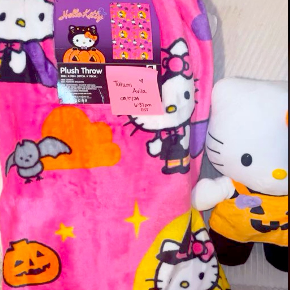 HK witch blanket & Pumpkin stepper